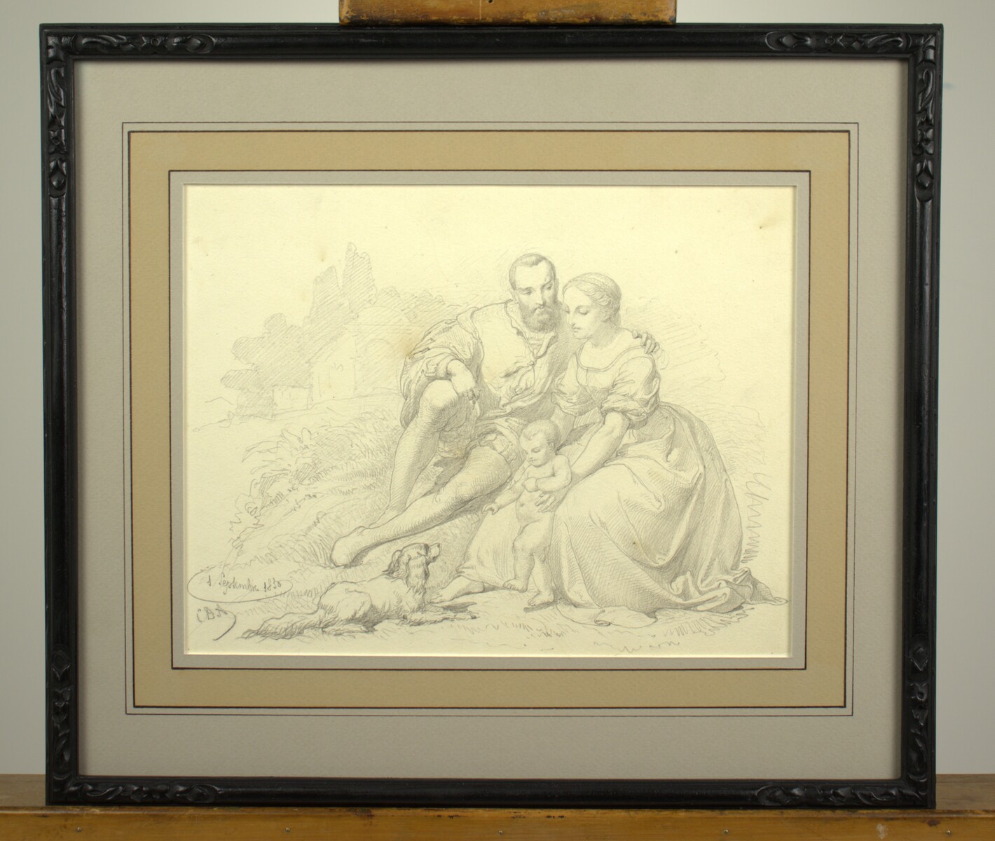 Scène de famille par Cesare Dell'Acqua