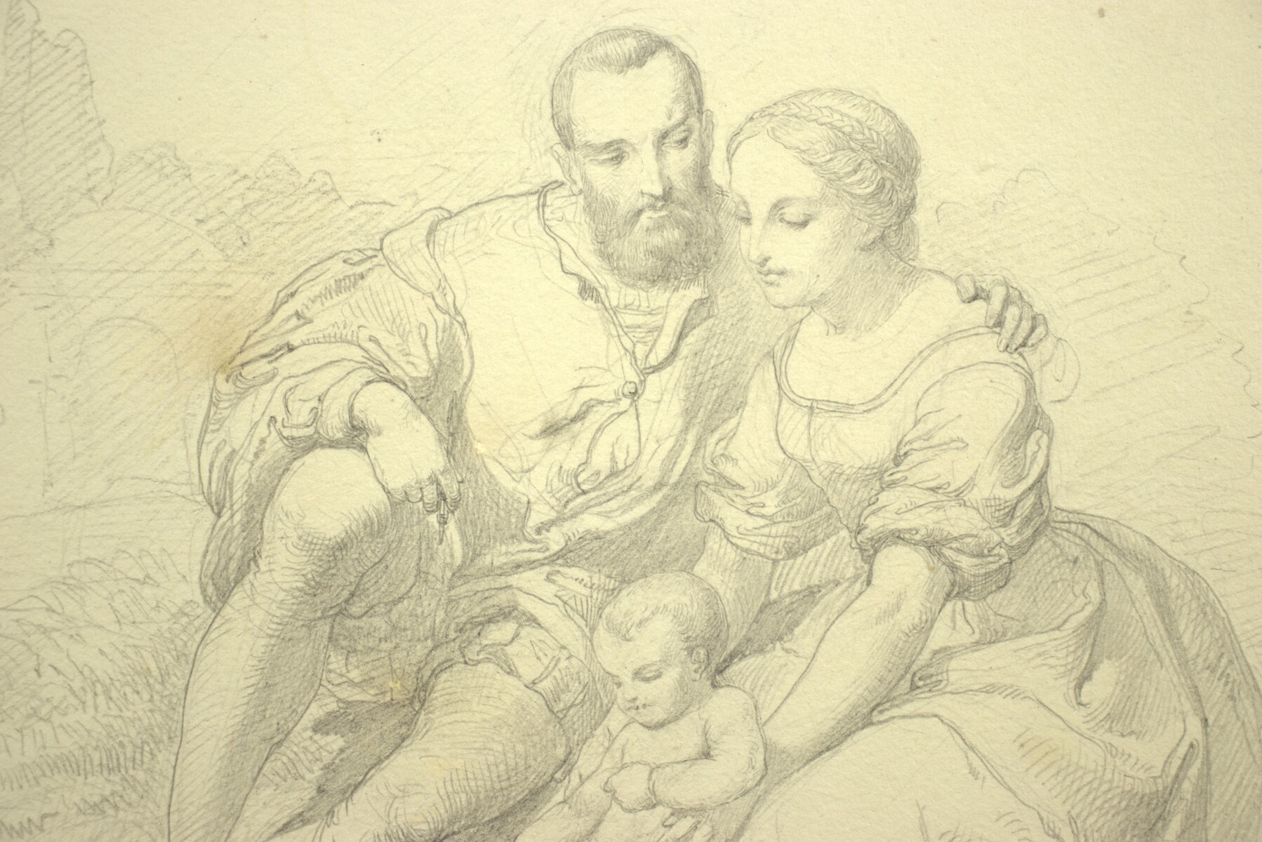 Scène de famille par Cesare Dell'Acqua