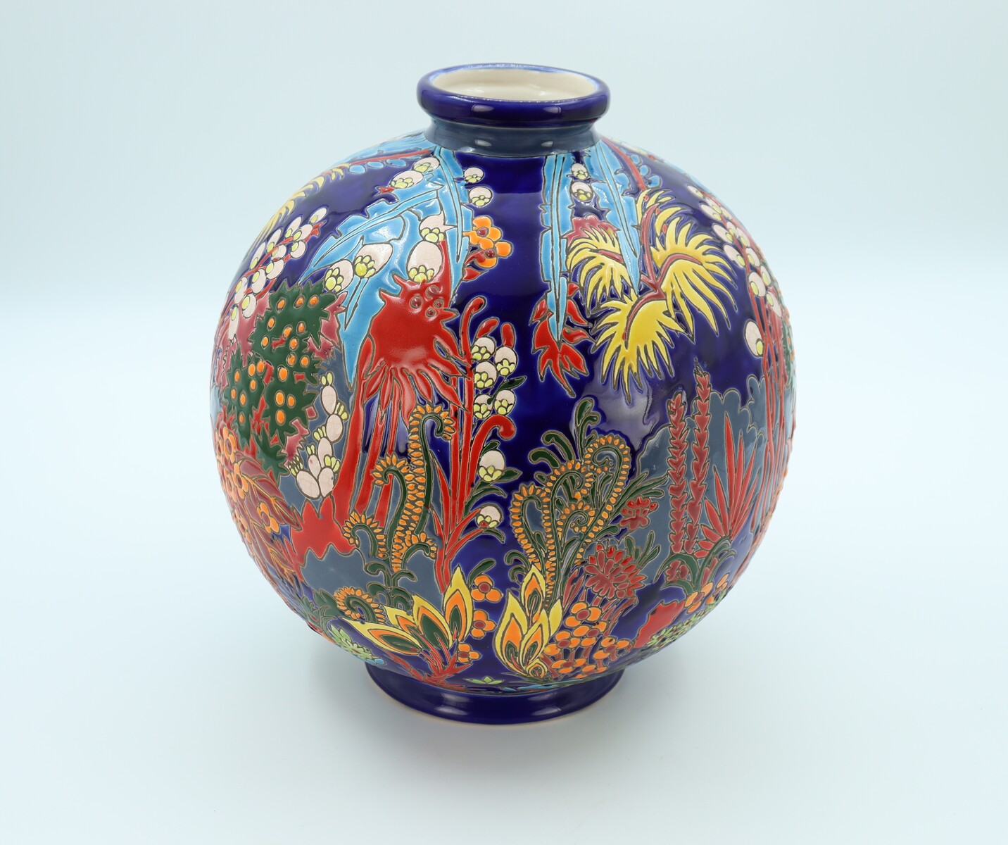 Vase Boch Keramis, modèle Jungle