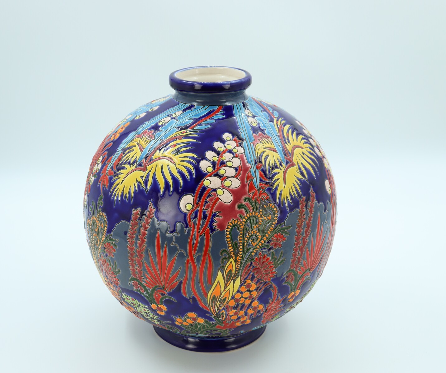 Vase Boch Keramis, modèle Jungle