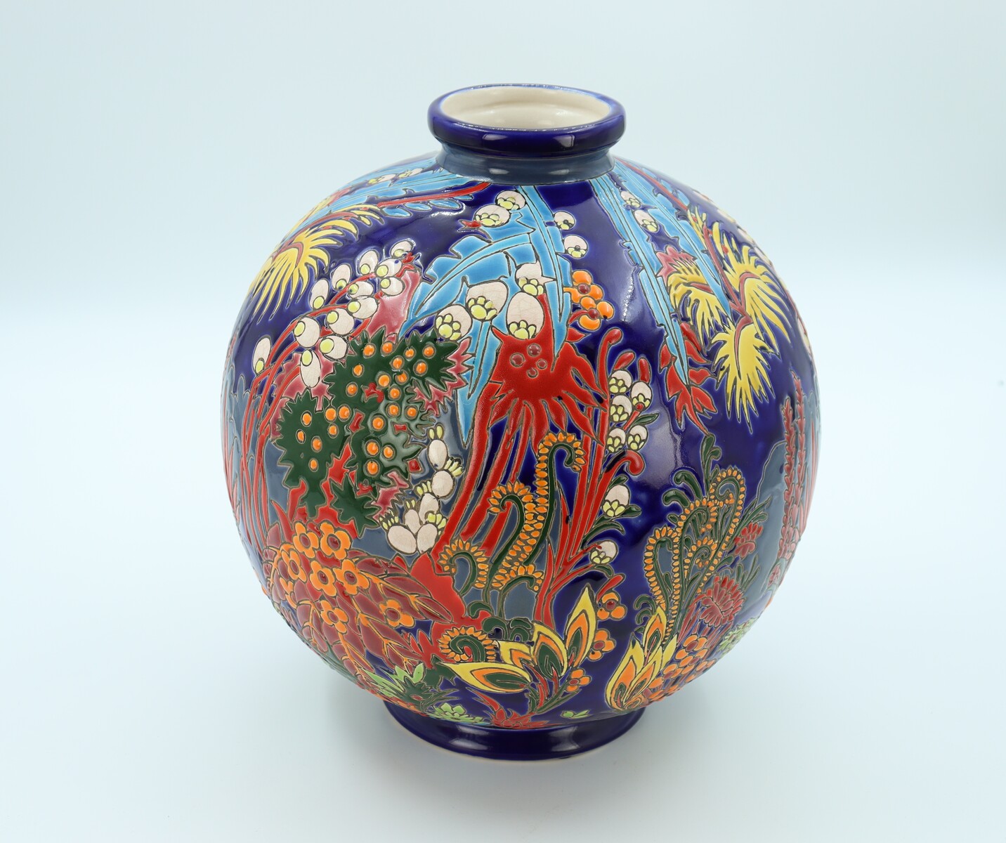 Vase Boch Keramis, modèle Jungle