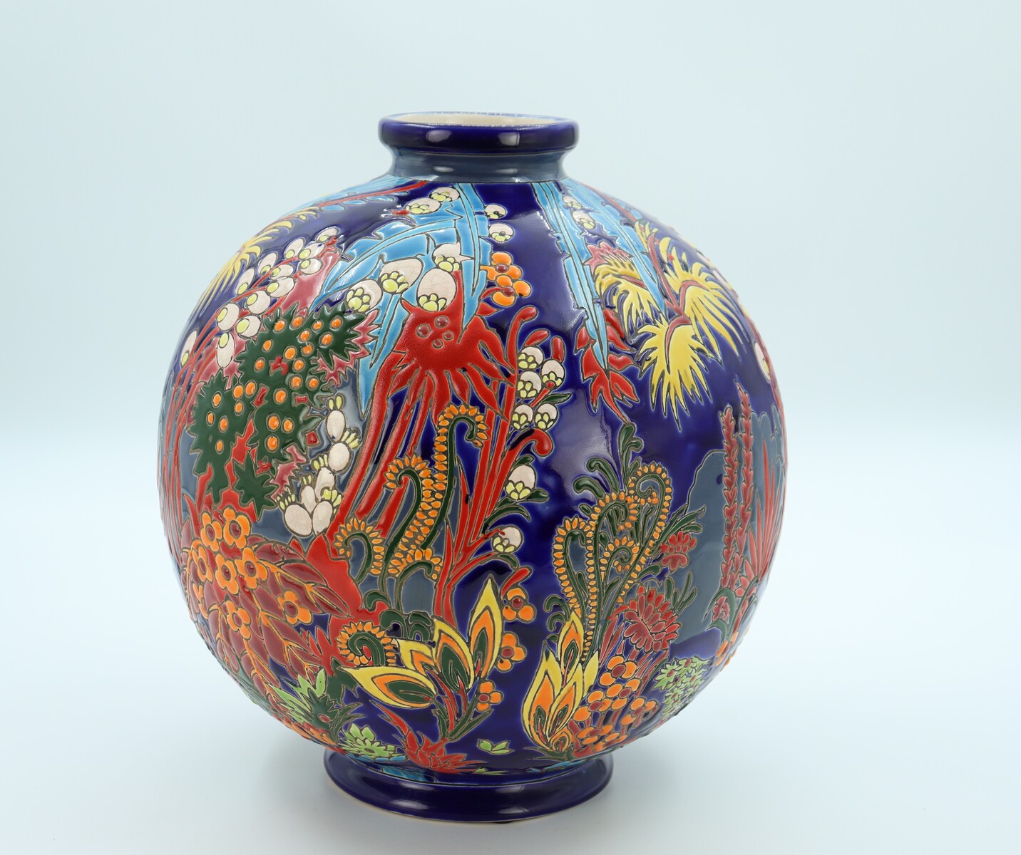 Vase Boch Keramis, modèle Jungle