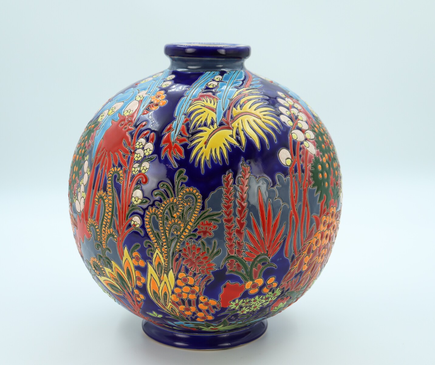 Vase Boch Keramis, modèle Jungle