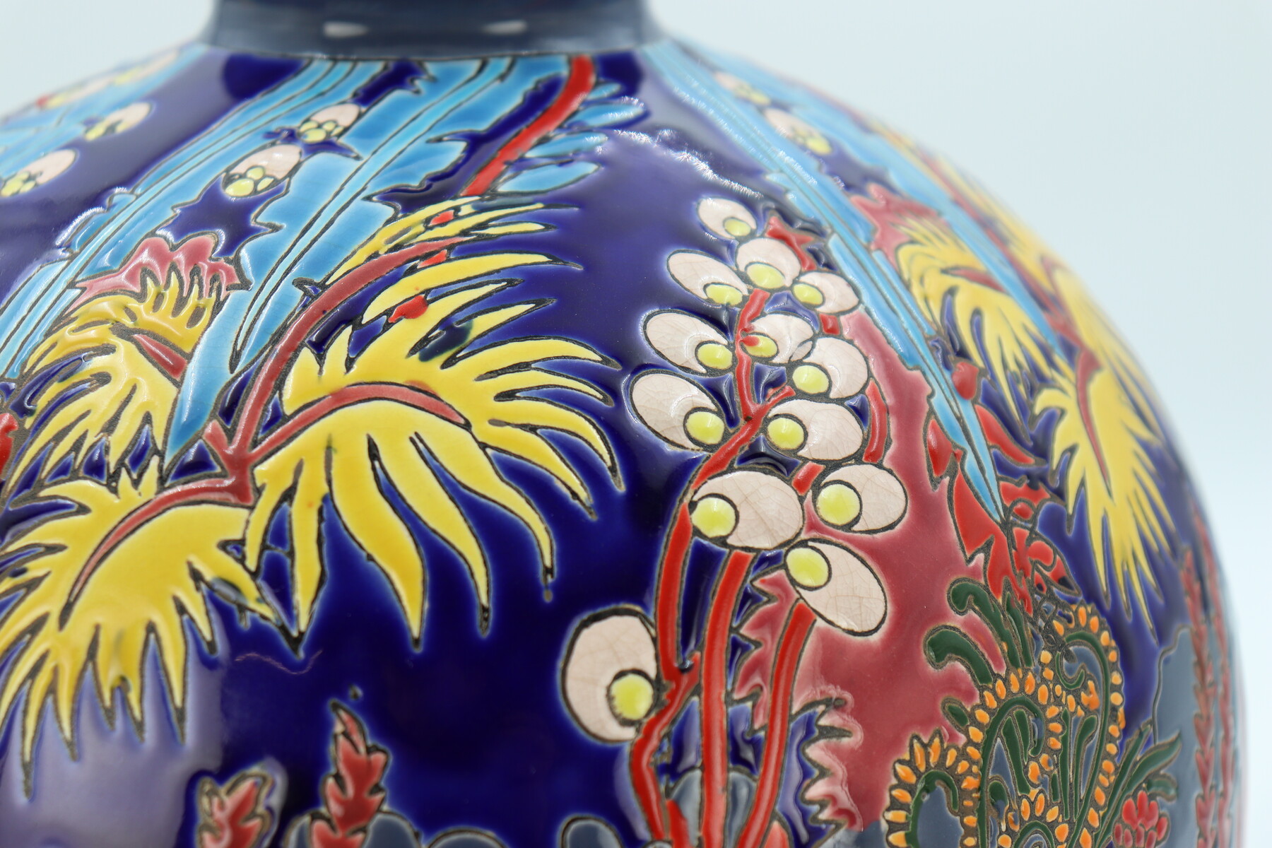 Vase Boch Keramis, modèle Jungle