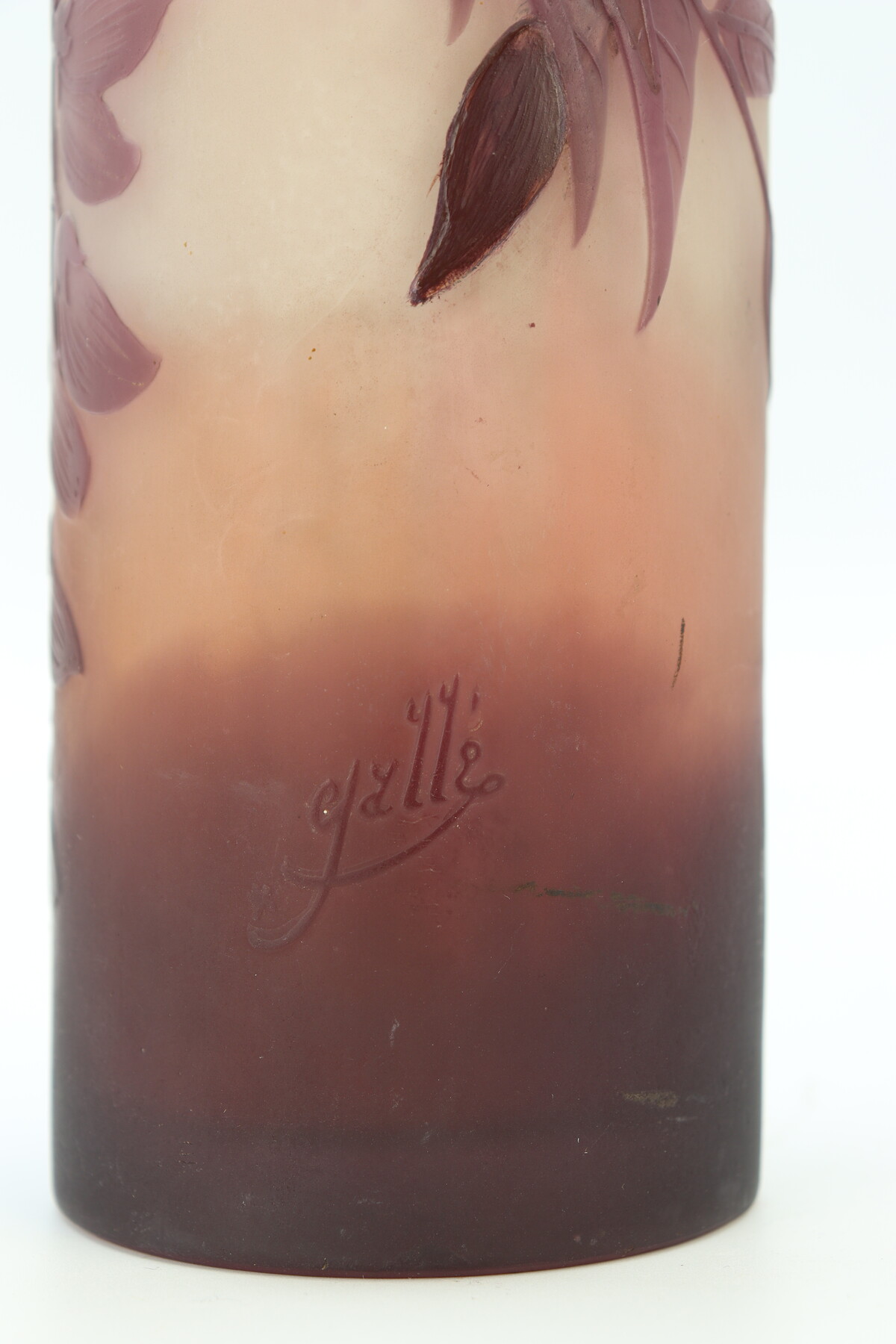 Vase Gallé à décor de glycines