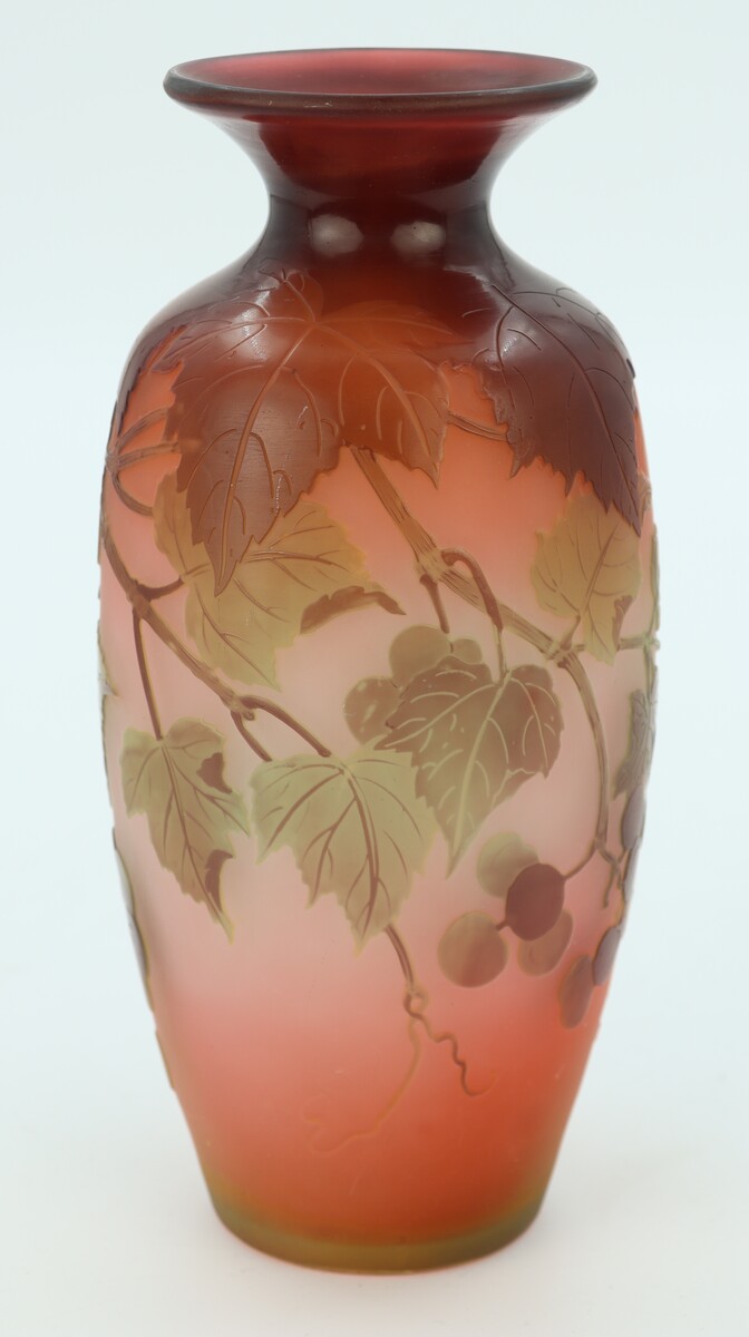 Vase Gallé à décor de vigne