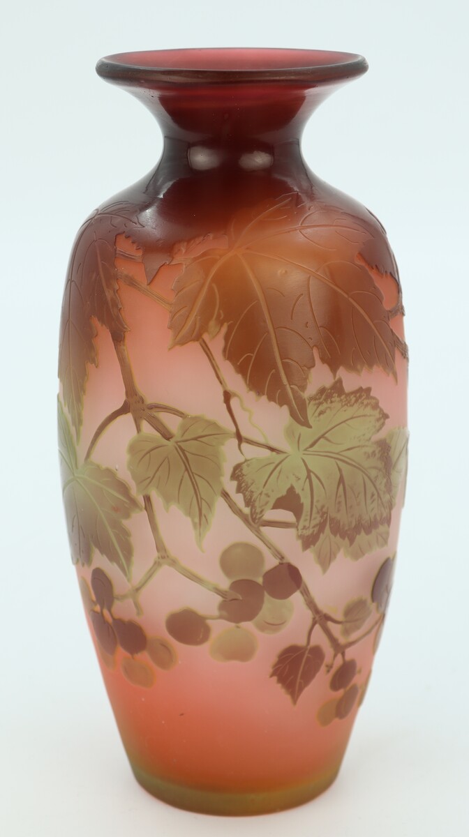Vase Gallé à décor de vigne