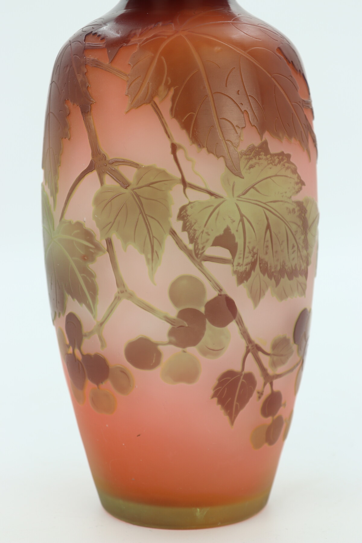 Vase Gallé à décor de vigne