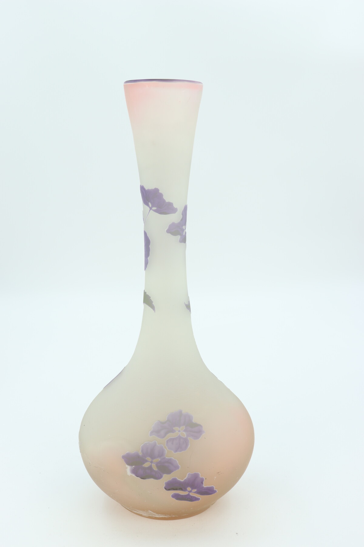 Vase Gallé à décor d'hortensias