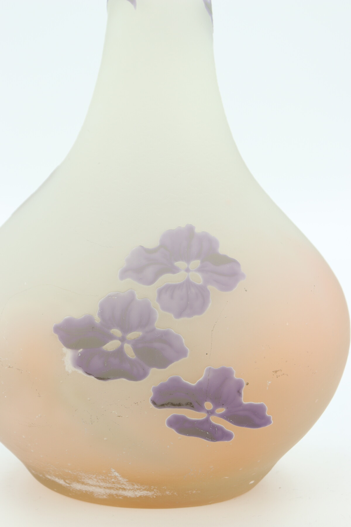 Vase Gallé à décor d'hortensias