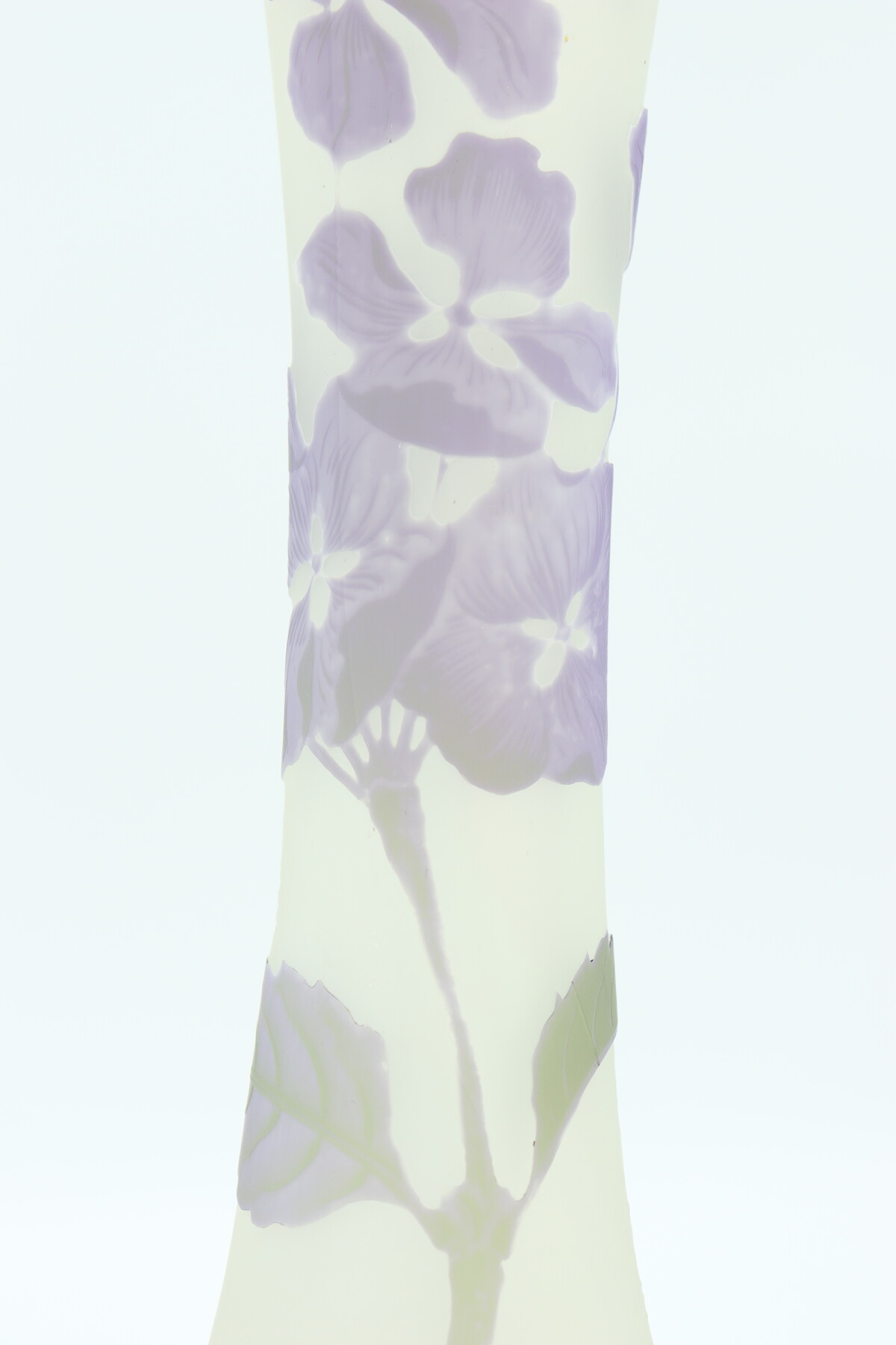 Vase Gallé à décor d'hortensias