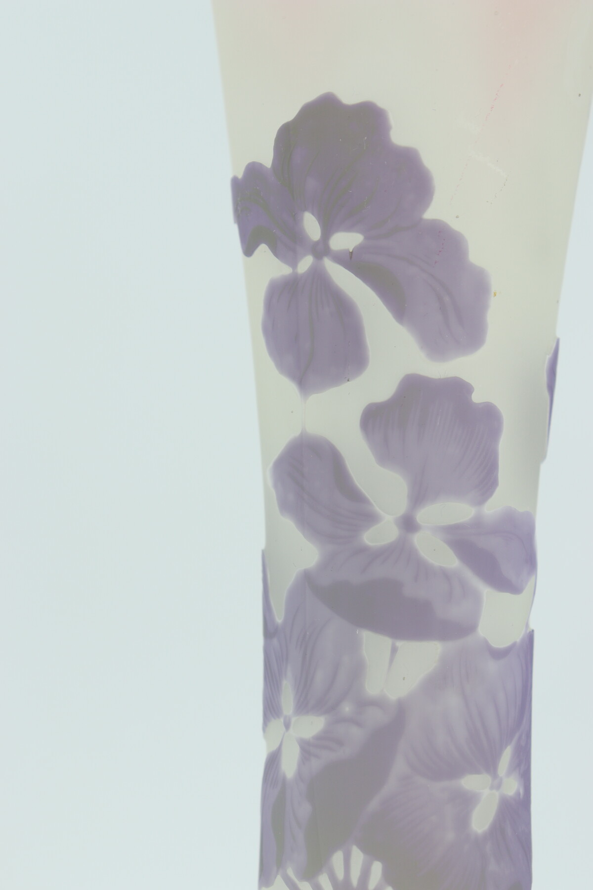 Vase Gallé à décor d'hortensias